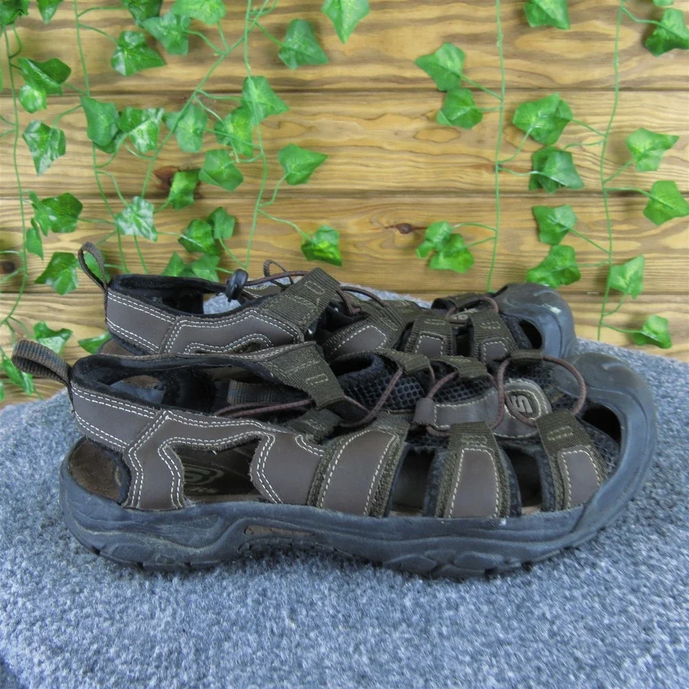 Skechers Men Water Fisherman Brown Leather‎ Size 8 Medium Gently Used 2025